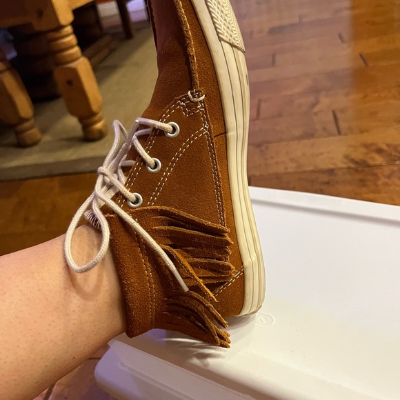 Converse All Star cognac colored boho size 6 moccasin - Picture 7 of 17